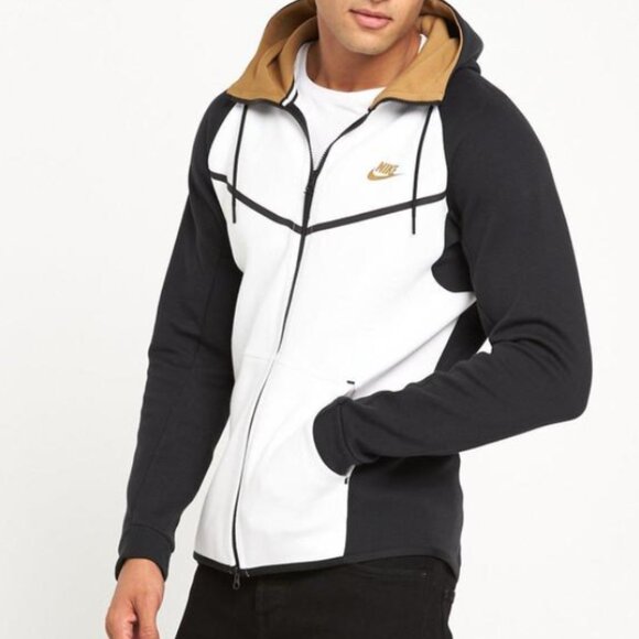 Nike Other - Nike Sportswear Tech Fleece Windrunner Hoodie (Black/White/Golden Beige)